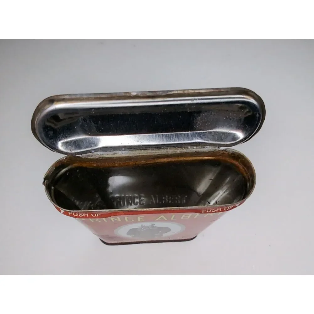 VINTAGE Prince Albert CRIMP CUT Long Burning Tobacco 1.5 Oz Tin Can  Empty‎